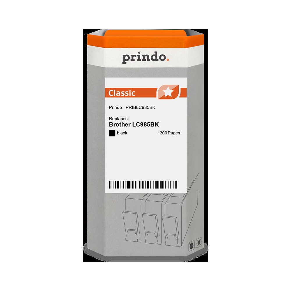 compatibile con Brother LC985BK nero  Prindo Classic nero Cartuccia d'inchiostro