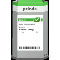 compatibile con Canon CLI-526gy Grigio (4544B001)  Prindo Green Grigio Cartuccia d'inchiostro
