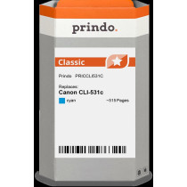 compatibile con Canon CLI-531c ciano (6119C001)  Prindo Classic ciano Cartuccia d'inchiostro
