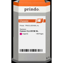 compatibile con Canon CLI-551M XL magenta (6445B001)  Prindo Classic XL magenta Cartuccia d'inchiostro