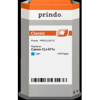 compatibile con Canon CLI-571c ciano (0386C001)  Prindo Classic ciano Cartuccia d'inchiostro