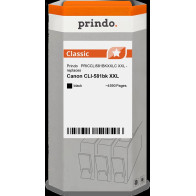 compatibile con Canon CLI-581bk XXL nero (1998C001)  Prindo Classic XXL nero Cartuccia d'inchiostro