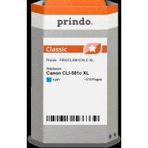 compatibile con Canon CLI-581c XL ciano (2049C001)  Prindo Classic XL ciano Cartuccia d'inchiostro