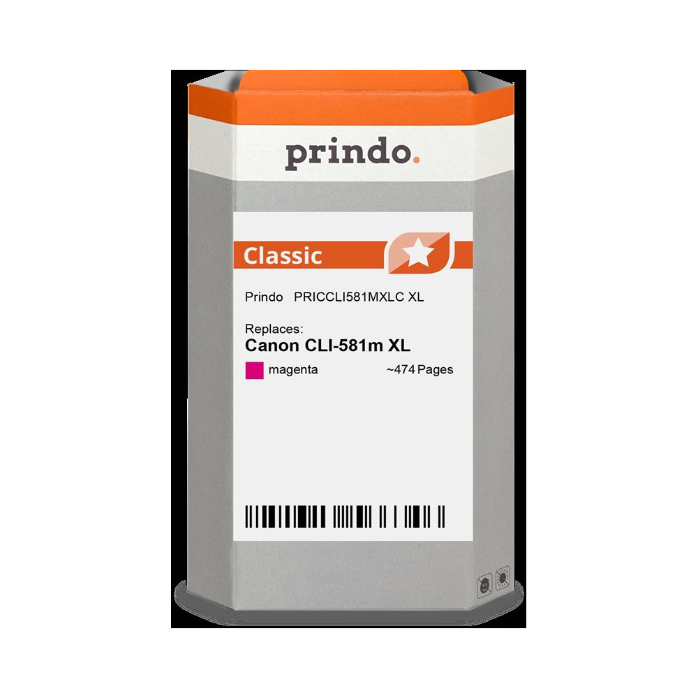 compatibile con Canon CLI-581m XL magenta (2050C001)  Prindo Classic XL magenta Cartuccia d'inchiostro
