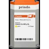 compatibile con Canon CLI-581y XL giallo (2051C001)  Prindo Classic XL giallo Cartuccia d'inchiostro
