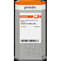 compatibile con Canon CLI-581y XXL giallo (1997C001)  Prindo Classic XXL giallo Cartuccia d'inchiostro
