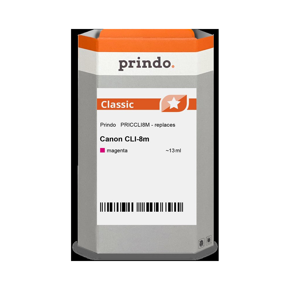 compatibile con Canon CLI-8m magenta (0622B001)  Prindo Classic magenta Cartuccia d'inchiostro