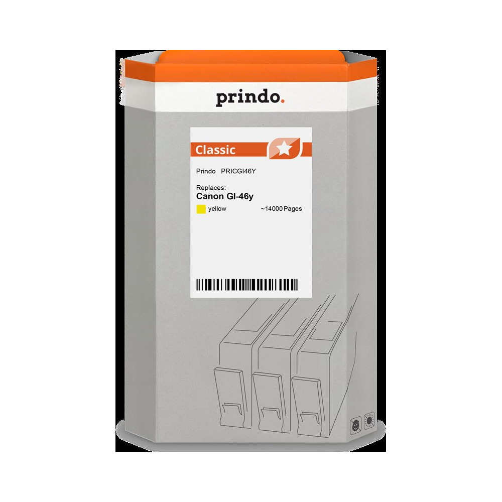 compatibile con Canon GI-46y giallo (4429C001)  Prindo Classic giallo Cartuccia d'inchiostro