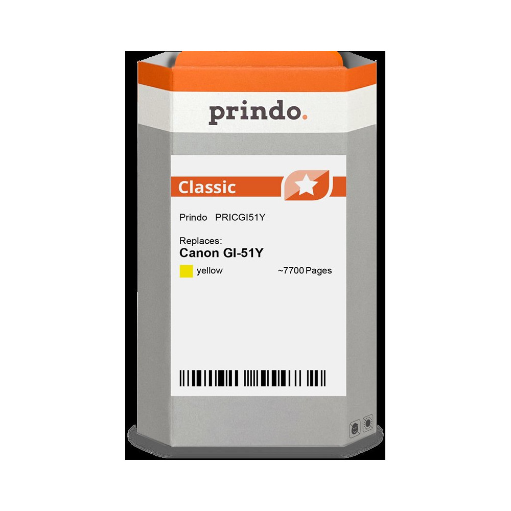compatibile con Canon GI-51Y giallo (4548C001)  Prindo Classic giallo Cartuccia d'inchiostro