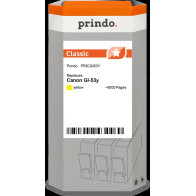 compatibile con Canon GI-53y giallo (4690C001)  Prindo Classic giallo Cartuccia d'inchiostro