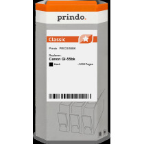compatibile con Canon GI-55bk nero (6292C001)  Prindo Classic nero Cartuccia d'inchiostro
