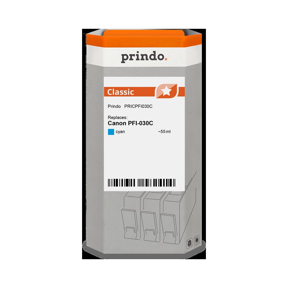 compatibile con Canon PFI-030C ciano (3490C001)  Prindo Classic ciano Cartuccia d'inchiostro