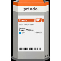 compatibile con Canon PFI-300c ciano (4194C001)  Prindo Classic ciano Cartuccia d'inchiostro