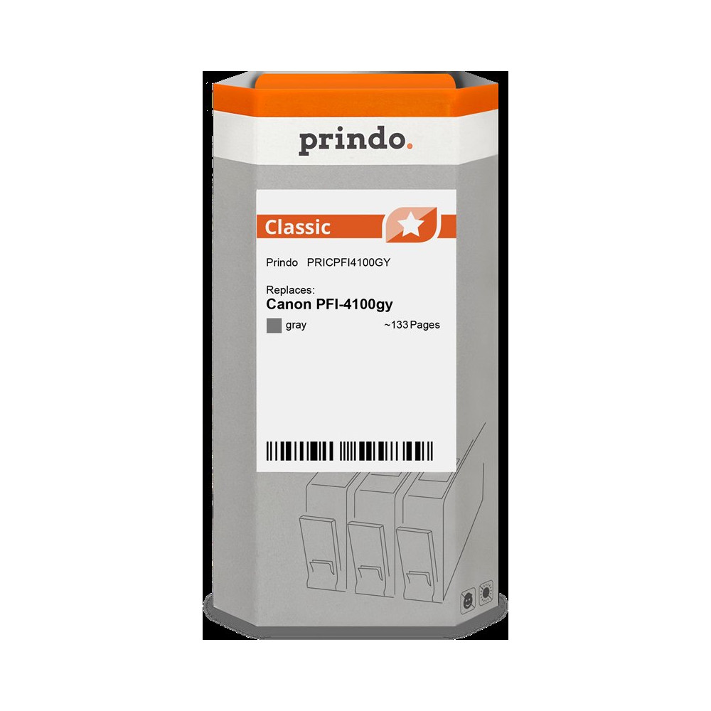 compatibile con Canon PFI-4100gy Grigio (6783C001)  Prindo Classic Grigio Cartuccia d'inchiostro
