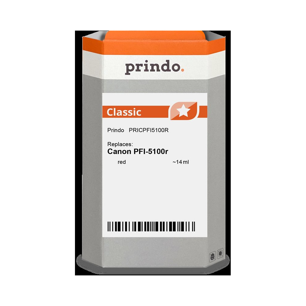 compatibile con Canon PFI-5100r Rosso (6958C001)  Prindo Classic Rosso Cartuccia d'inchiostro