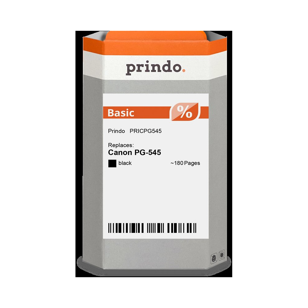 compatibile con Canon PG-545 nero (8287B001)  Prindo Basic nero Cartuccia d'inchiostro
