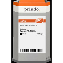 compatibile con Canon PG-560XL nero (3712C001)  Prindo Basic XL nero Cartuccia d'inchiostro