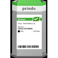 compatibile con Canon PG-560XL nero (3712C001)  Prindo Green XL nero Cartuccia d'inchiostro