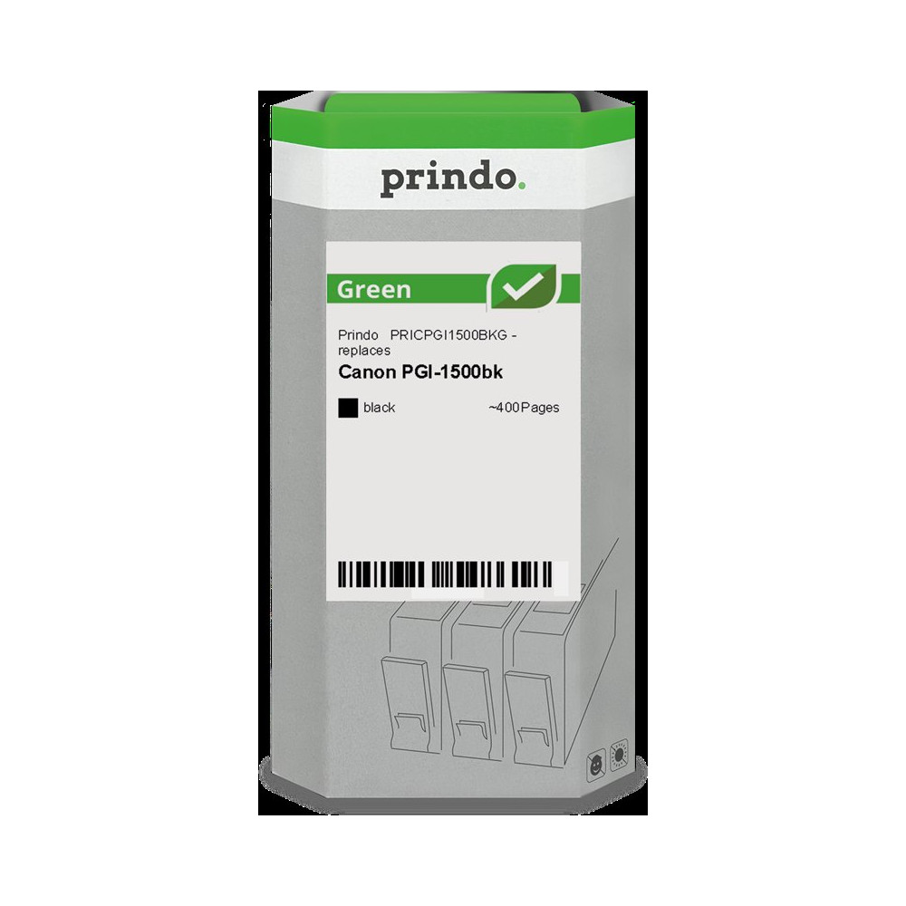 compatibile con Canon PGI-1500bk nero (9218B001)  Prindo Green nero Cartuccia d'inchiostro