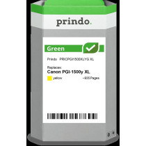 compatibile con Canon PGI-1500y XL giallo (9195B001)  Prindo Green XL giallo Cartuccia d'inchiostro