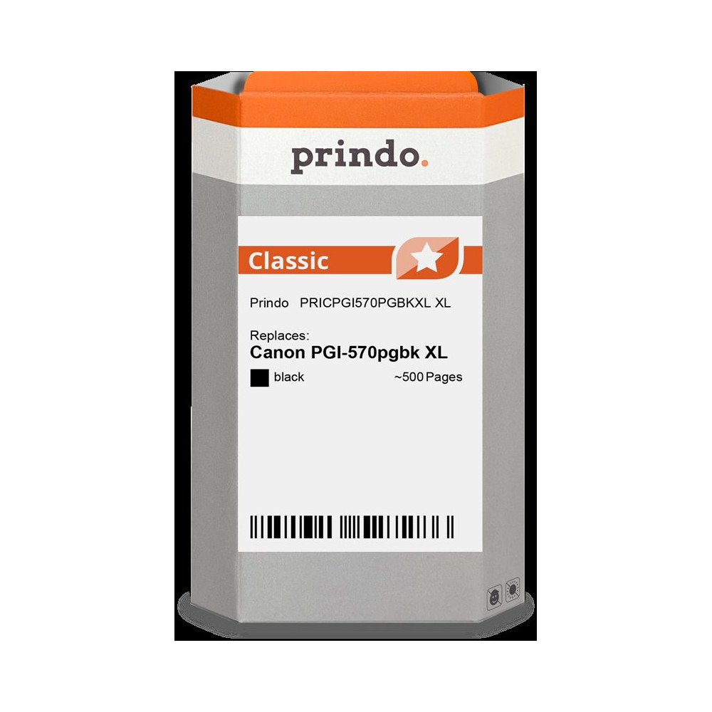 compatibile con Canon PGI-570pgbk XL nero (0318C001)  Prindo Classic XL nero Cartuccia d'inchiostro