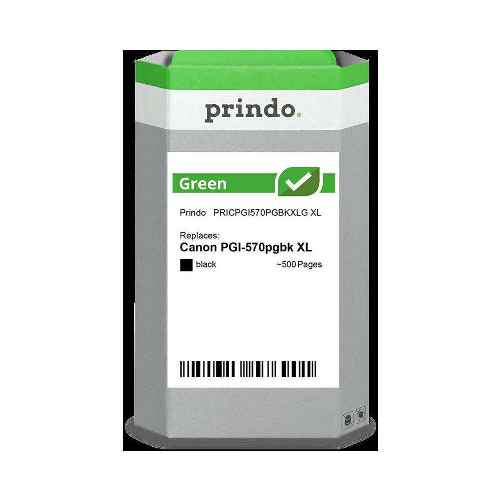 compatibile con Canon PGI-570pgbk XL nero (0318C001)  Prindo Green XL nero Cartuccia d'inchiostro