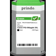 compatibile con Canon PGI-580pgbk XXL nero (1970C001)  Prindo Green XXL nero Cartuccia d'inchiostro