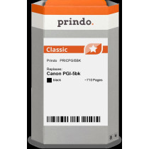 compatibile con Canon PGI-5bk nero (0628B001)  Prindo Classic nero Cartuccia d'inchiostro