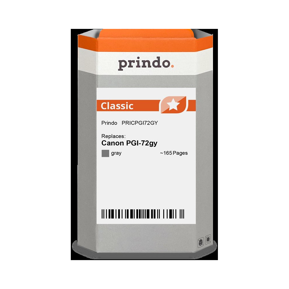 compatibile con Canon PGI-72gy Grigio (6409B001)  Prindo Classic Grigio Cartuccia d'inchiostro