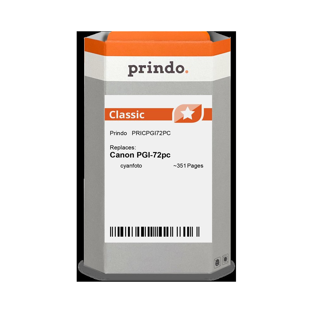 compatibile con Canon PGI-72pc ciano (Foto) (6407B001)  Prindo Classic ciano (Foto) Cartuccia d'inchiostro