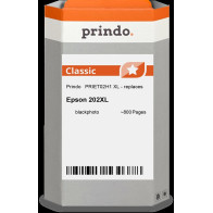 compatibile con Epson 202XL Nero (Foto)  Prindo Classic XL Nero (Foto) Cartuccia d'inchiostro