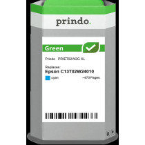 compatibile con Epson 502XL ciano  Prindo Green XL ciano Cartuccia d'inchiostro