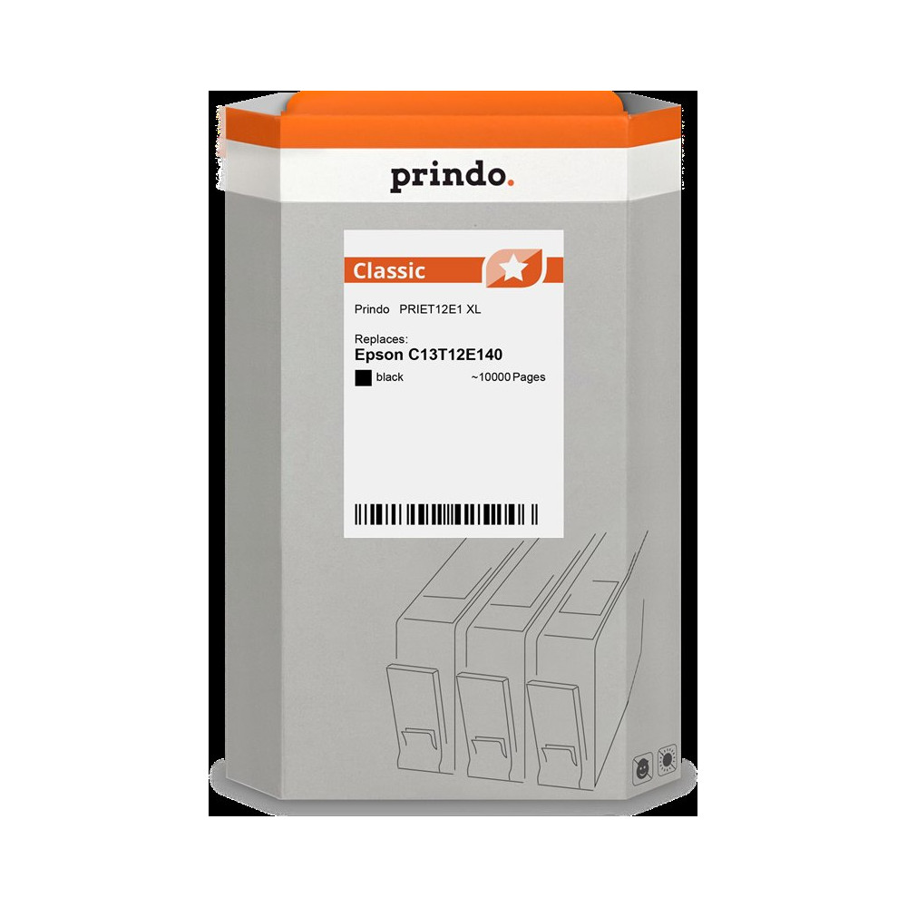 compatibile con Epson T12E1 nero  Prindo Classic XL nero Cartuccia d'inchiostro