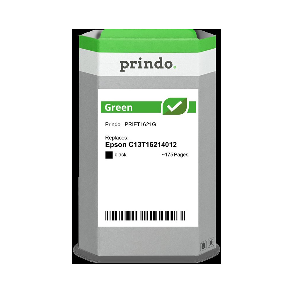 compatibile con Epson 16 nero  Prindo Green nero Cartuccia d'inchiostro