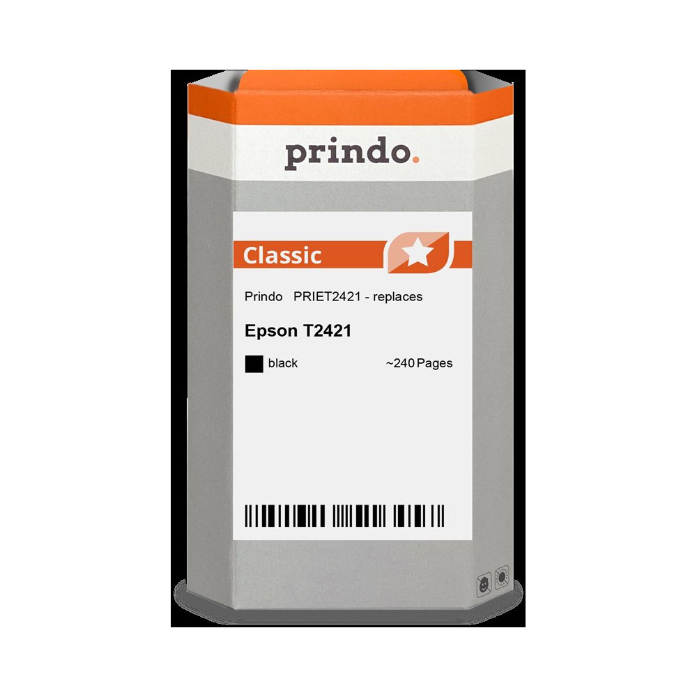 compatibile con Epson 24 nero  Prindo Classic nero Cartuccia d'inchiostro