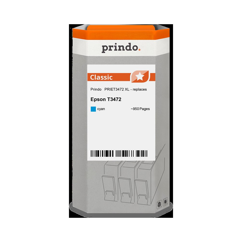 compatibile con Epson 34 XL ciano  Prindo Classic XL ciano Cartuccia d'inchiostro