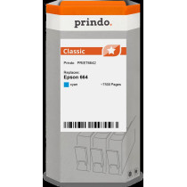 compatibile con Epson 664 ciano  Prindo Classic ciano Cartuccia d'inchiostro