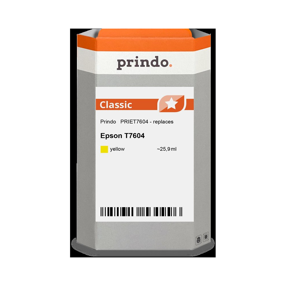 compatibile con Epson T7604 giallo  Prindo Classic giallo Cartuccia d'inchiostro