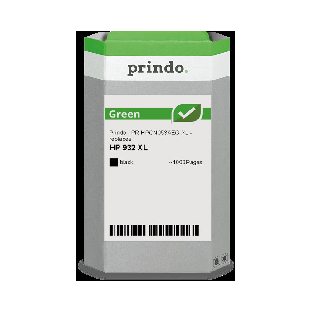 compatibile con HP 932 XL nero  Prindo Green XL nero Cartuccia d'inchiostro