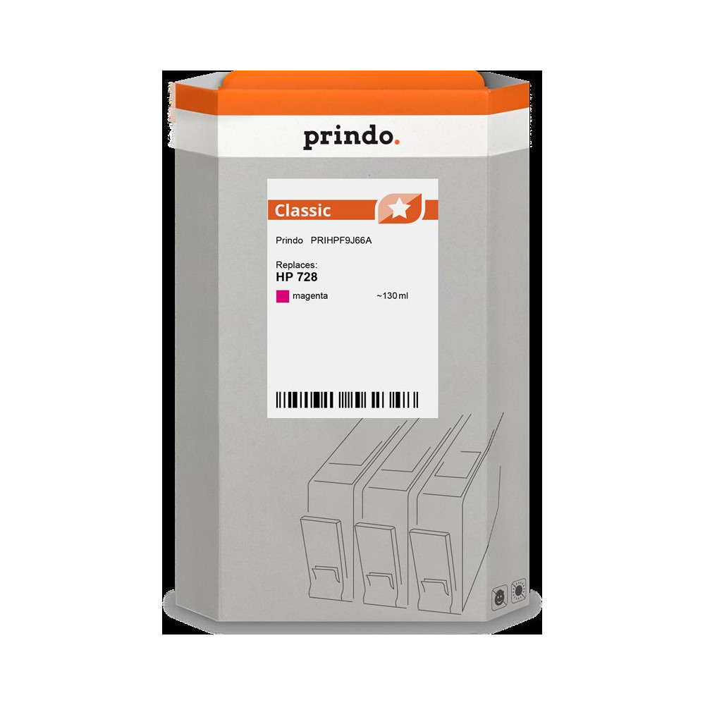 compatibile con HP 728 magenta  Prindo Classic magenta Cartuccia d'inchiostro