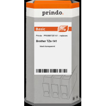 compatibile con Brother TZe-141  Prindo Basic Nastro Nero su trasparente
