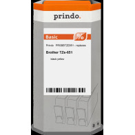 compatibile con Brother TZe-651  Prindo Basic Nastro Nero su giallo