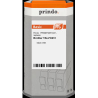 compatibile con Brother TZe-FX231  Prindo Basic Nastro Nero su bianco