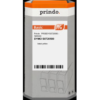 compatibile con DYMO 45018 Nastro standard D1 autoadesivo   Prindo Basic Nastro Nero su giallo