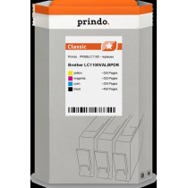compatibile con Brother LC-1100  Prindo Classic Multipack nero / ciano / magenta / giallo