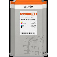 compatibile con Brother LC-121  Prindo Classic Multipack nero / ciano / magenta / giallo