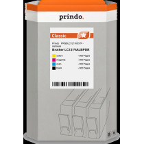 compatibile con Brother LC-121  Prindo Classic Multipack nero / ciano / magenta / giallo