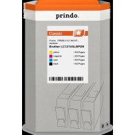 compatibile con Brother LC-121  Prindo Classic Multipack nero / ciano / magenta / giallo