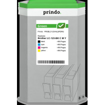 compatibile con Brother LC-123  Prindo Green Multipack nero / ciano / magenta / giallo