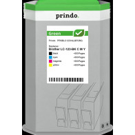 compatibile con Brother LC-123  Prindo Green Multipack nero / ciano / magenta / giallo
